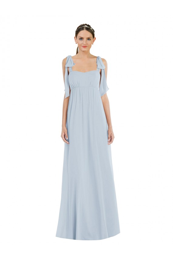 Boutique Trapèze Bretelles spaghetti Mousseline Longue Robes demoiselle d'honneur