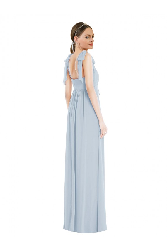 Boutique Trapèze Bretelles spaghetti Mousseline Longue Robes demoiselle d'honneur