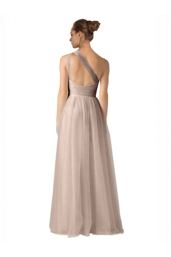 Boutique Trapèze Bretelles spaghetti Tulle Longue Robes demoiselle d'honneur