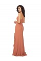 Boutique Trapèze Col Carré Mousseline Longue Robes demoiselle d'honneur