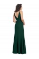 Boutique Trapèze Col V Crêpe Stretch Longue Formelles Robes demoiselle d'honneur / Robes de soirée / Robes de bal