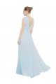 Boutique Trapèze Col V Mousseline Longue Robes demoiselle d'honneur