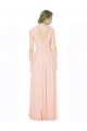 Boutique Trapèze Col V Mousseline Longue Robes demoiselle d'honneur