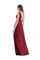 Boutique Trapèze Col V Mousseline Longue Robes demoiselle d'honneur