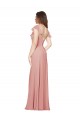 Boutique Trapèze Col V Mousseline Longue Robes demoiselle d'honneur