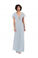 Boutique Trapèze Col V Mousseline Longue Robes demoiselle d'honneur