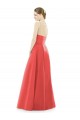 Boutique Trapèze Col bijou Satiné Longue Robes demoiselle d'honneur