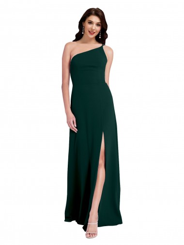 Boutique Trapèze Crêpe Stretch Longue Formelles Robes demoiselle d'honneur / Robes de soirée / Robes de bal