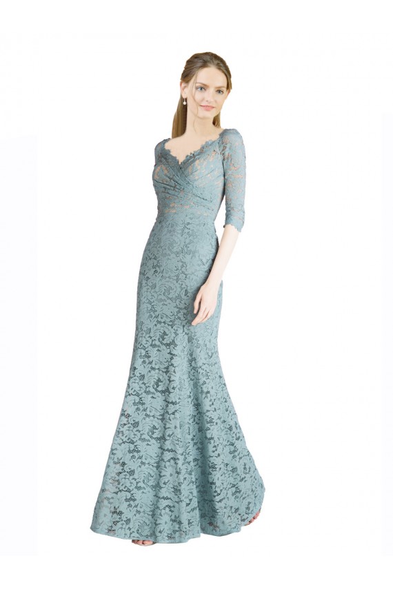 Boutique Trapèze Dentelle Longue Robes demoiselle d'honneur / Robes de bal