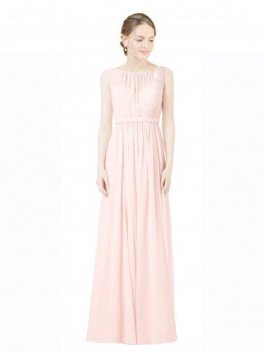 Boutique Trapèze Jewel Mousseline Longue Robes demoiselle d'honneur