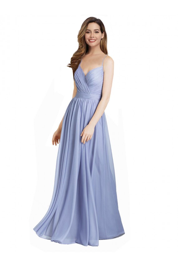 Boutique Trapèze Mousseline Dentelle Longue Robes demoiselle d'honneur
