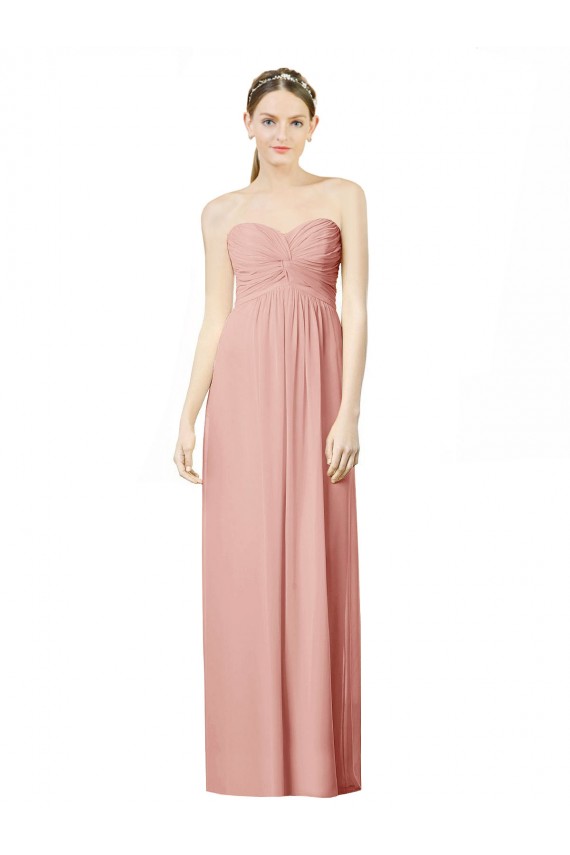 Boutique Trapèze Mousseline Longue Robes demoiselle d'honneur