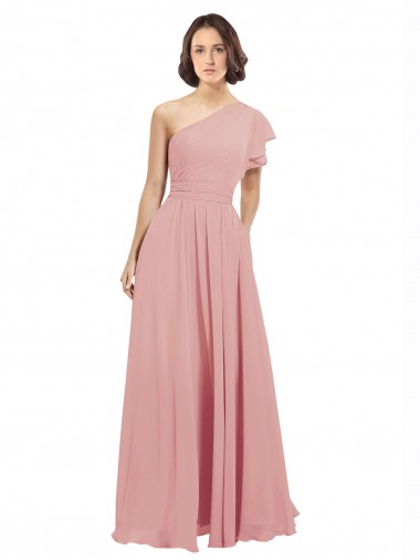 Boutique Trapèze Mousseline Longue Robes demoiselle d'honneur