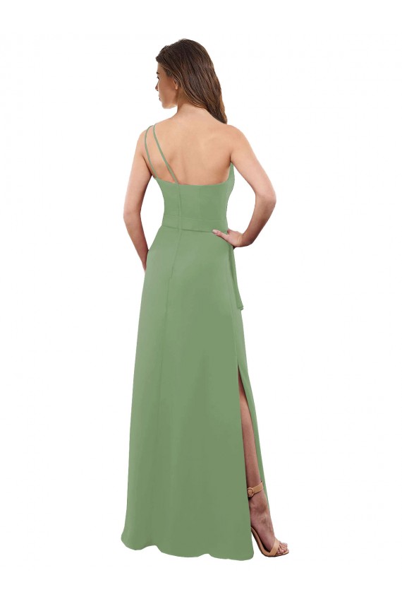 Boutique Trapèze Mousseline Longue Robes demoiselle d'honneur