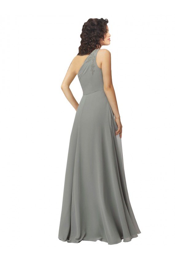 Boutique Trapèze Mousseline Longue Robes demoiselle d'honneur