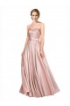 Boutique Trapèze Sans bretelle Satiné Stretch Longue Formelles Robes demoiselle d'honneur / Robes de soirée / Robes de bal