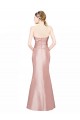 Boutique Trapèze Sans bretelle Satiné Stretch Longue Formelles Robes demoiselle d'honneur / Robes de soirée / Robes de bal
