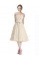 Boutique Trapèze Sans bretelle Tulle Courte Robes demoiselle d'honneur / Robes de cocktail