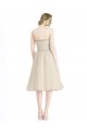 Boutique Trapèze Sans bretelle Tulle Courte Robes demoiselle d'honneur / Robes de cocktail