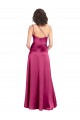 Boutique Trapèze Satiné Stretch Longue Formelles Robes demoiselle d'honneur / Robes de soirée / Robes de bal