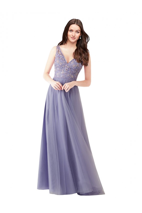 Boutique Trapèze Tulle Dentelle Longue Robes demoiselle d'honneur