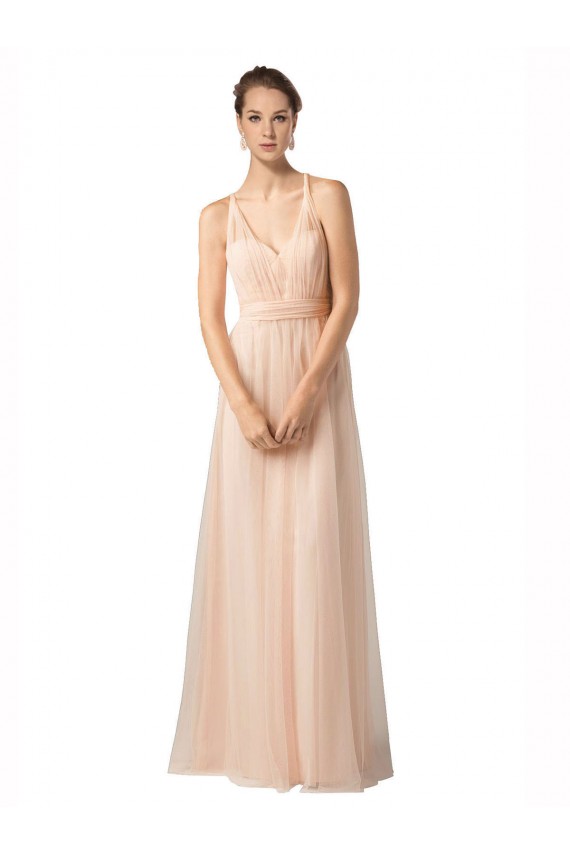 Boutique Trapèze Tulle Longue Robes demoiselle d'honneur