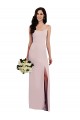 Boutique Trompette Bretelles spaghetti Crêpe Stretch Longue Formelles Robes demoiselle d'honneur / Robes de soirée / Robes de bal