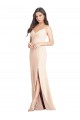 Boutique Trompette Bretelles spaghetti Crêpe Stretch Longue Robes demoiselle d'honneur / Robes de bal
