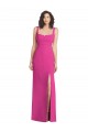 Boutique Trompette Col Carré Crêpe Stretch Longue Robes demoiselle d'honneur / Robes de bal