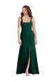 Boutique Trompette Col Carré Crêpe Stretch Longue Robes demoiselle d'honneur / Robes de bal