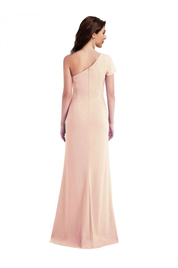 Boutique Trompette Crêpe Stretch Longue Formelles Robes demoiselle d'honneur / Robes de soirée / Robes de bal