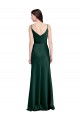Boutique Vert Chasseur Fourreau Satiné Stretch Longue Formelles Robes demoiselle d'honneur / Robes de soirée / Robes de bal