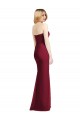Boutique Vert Chasseur Trompette Sans bretelle Mousseline Longue Robes demoiselle d'honneur
