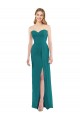 Boutique Vert Chasseur Trompette Sans bretelle Mousseline Longue Robes demoiselle d'honneur