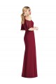 Boutique Vert Sauge Sirène Licou Mousseline Longue Robes demoiselle d'honneur