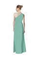 Boutique Vert de jade Trapèze Mousseline Longue Robes demoiselle d'honneur