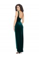 Boutique Vert foncé Fourreau Velours Stretch Longue Asymétrique Robes demoiselle d'honneur / Robes de bal