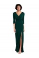 Boutique Vert foncé Trompette Col V Spandex Longue Formelles Robes demoiselle d'honneur / Robes de soirée / Robes de bal