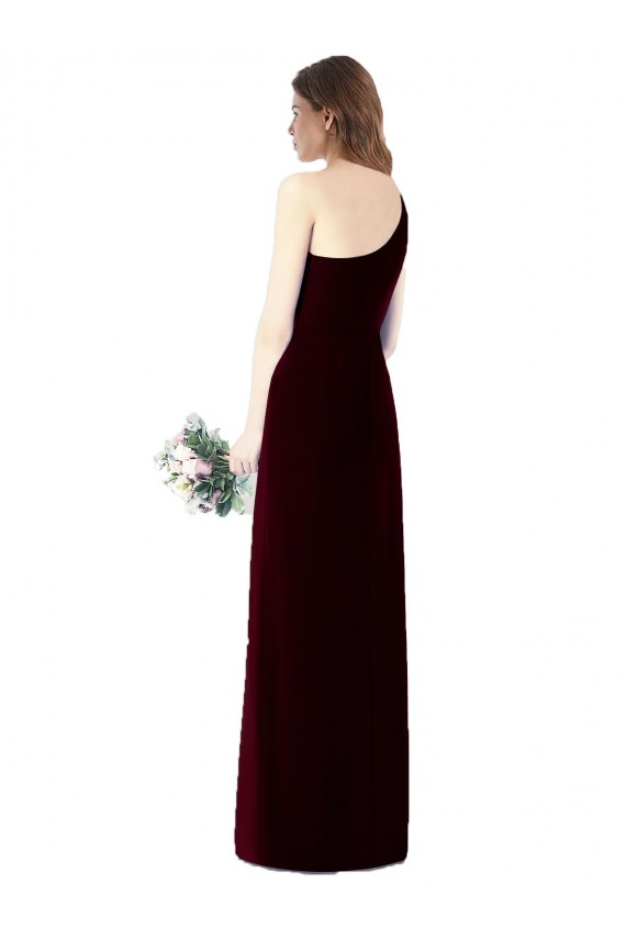 Boutique Vert foncé Trompette Mousseline Longue Robes demoiselle d'honneur