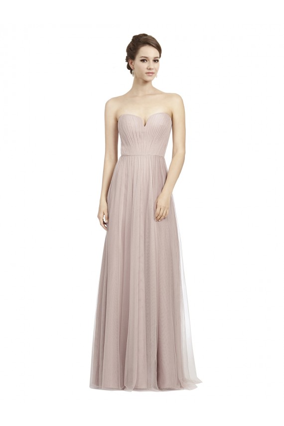 Boutique Vintage Rose Trapèze Tulle Longue Robes demoiselle d'honneur