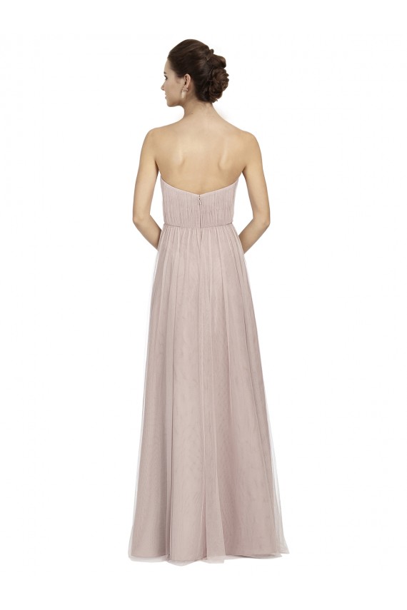 Boutique Vintage Rose Trapèze Tulle Longue Robes demoiselle d'honneur