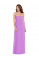 Boutique Violet Trapèze Mousseline Longue Robes demoiselle d'honneur