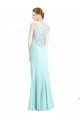 Boutique Waterfall Sirène Col V Mousseline Dentelle Longue Robes demoiselle d'honneur