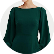 Boutique Manches d'évêque Robes demoiselle d'honneur